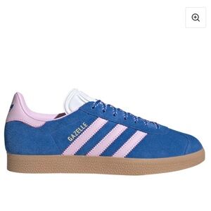 Adidas Gazelle Blue and Pink Lace-Up Shoes